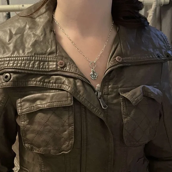 faux leather collection bomber jacket - Picture 4 of 6